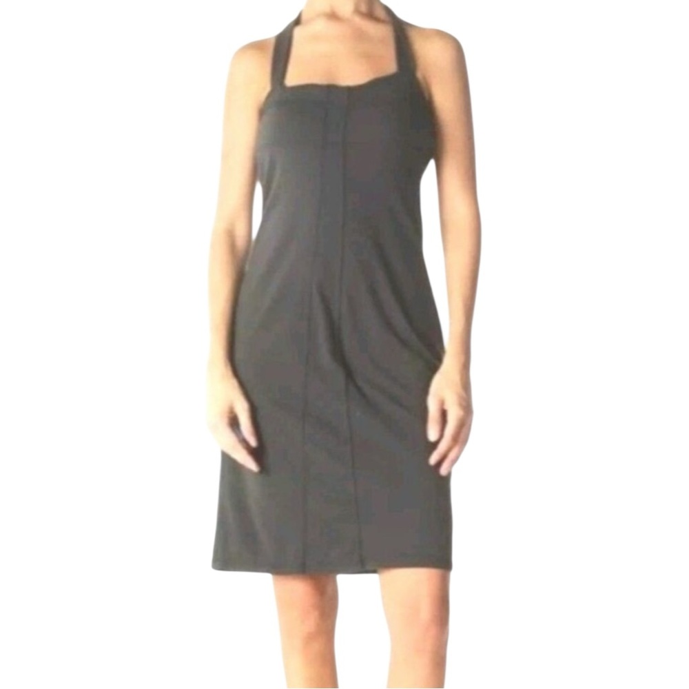 ATHLETA Sheath Halter Dress in Gray/Green Size 10 -- NWT -- SUMMER STAPLE!!!